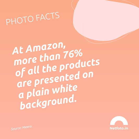 76% of products on amazon are white background images - Netfoto